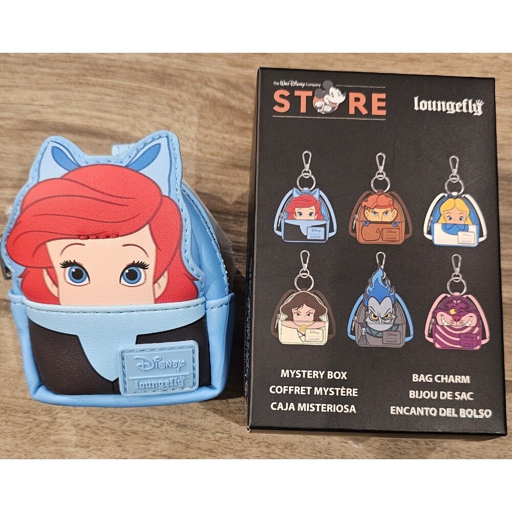 2026 Disney D23 Expo Loungefly Mini Backpack Bag Charm Mystery Box - Ariel